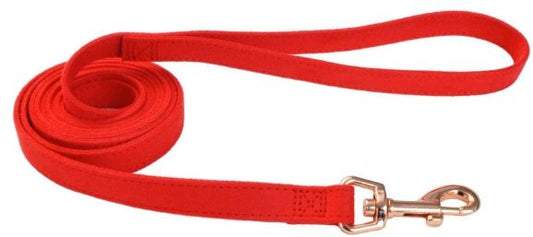 Accent Microfiber Dog Leash Retro Red 6'L x 5/8"W