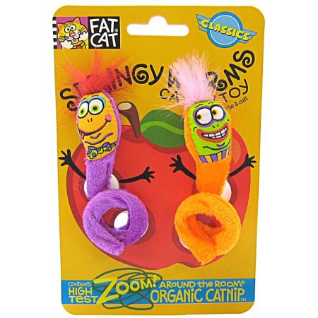 Springy Worm Catnip Toy - Assorted