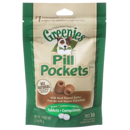 Pill Pocket Peanut Butter Flavor Dog Treats